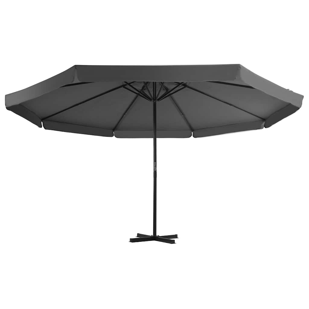 Päikesevari alumiiniumpostiga, 500 cm, antratsiit