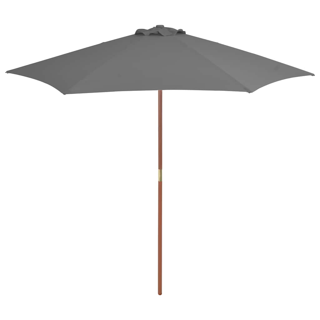 Päikesevari puidust postiga 270 cm, antratsiithall