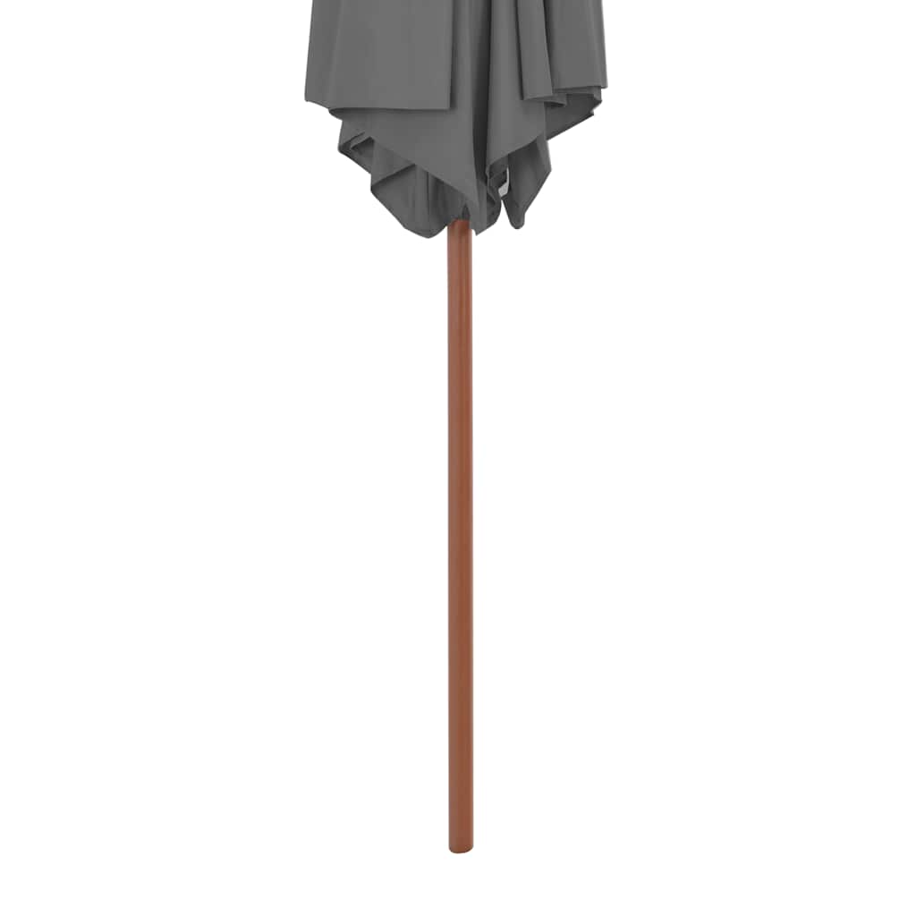 Päikesevari puidust postiga 270 cm, antratsiithall