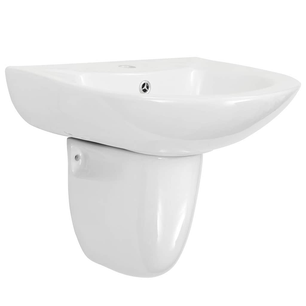 Basin Valge 52 x 45 x 49 cm Glaseeritud keraamika