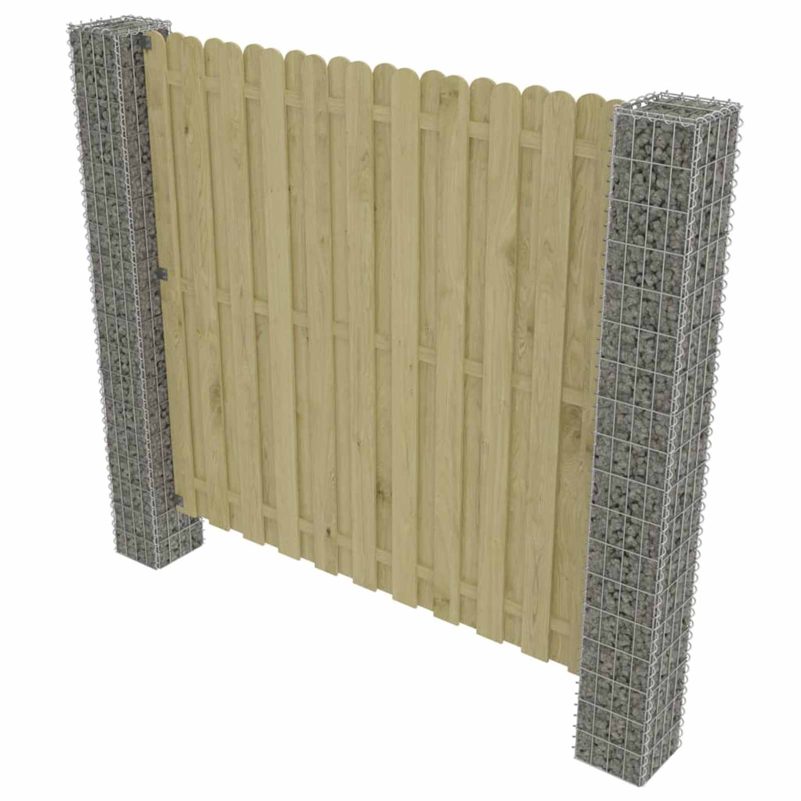Aiapost 2 tk 20 x 20 x 190 cm Metall Hõbedane