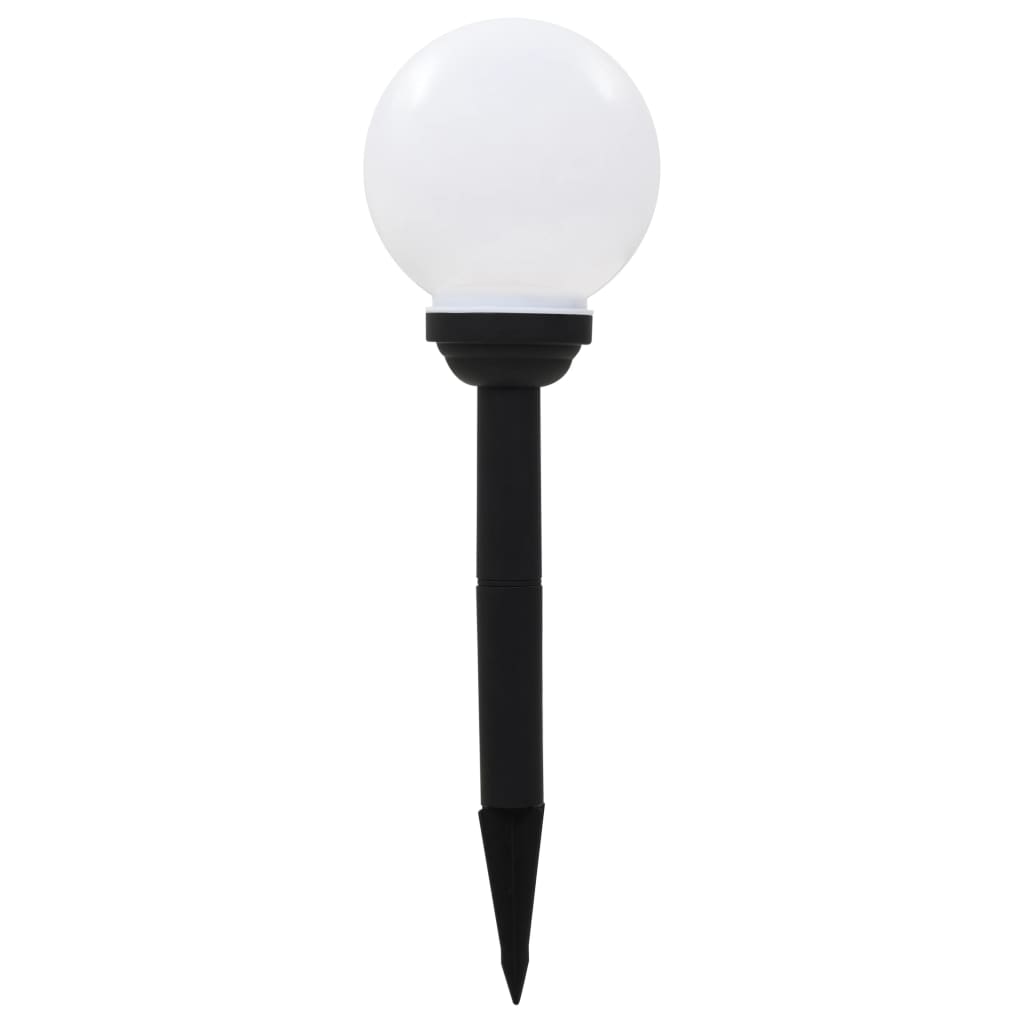 Õue päikeselambid, 4 tk, LED, kerakujuline 15 cm RGB