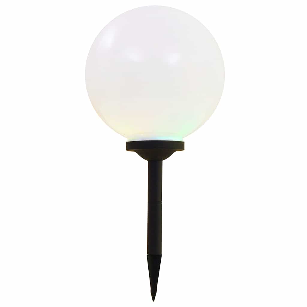 Õue päikeselambid, 2 tk, LED, kerakujuline 20 cm RGB