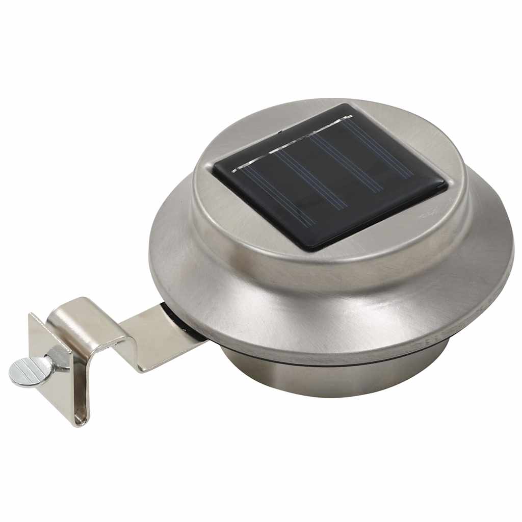 Päikesepatareiga aiavalgustid, 6 tk, LED ümmargune 12 cm valge