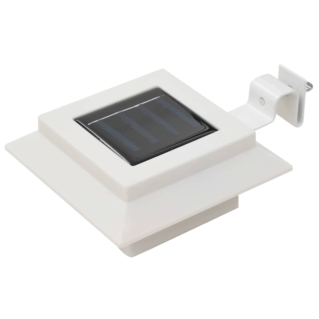 Päikesepatareiga aiavalgusti 6 tk LED ruudukujuline 12 cm valge