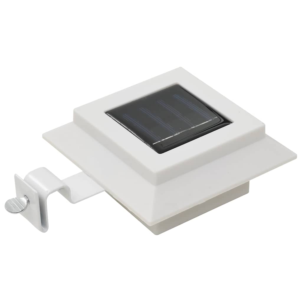 Päikesepatareiga aiavalgusti 6 tk LED ruudukujuline 12 cm valge