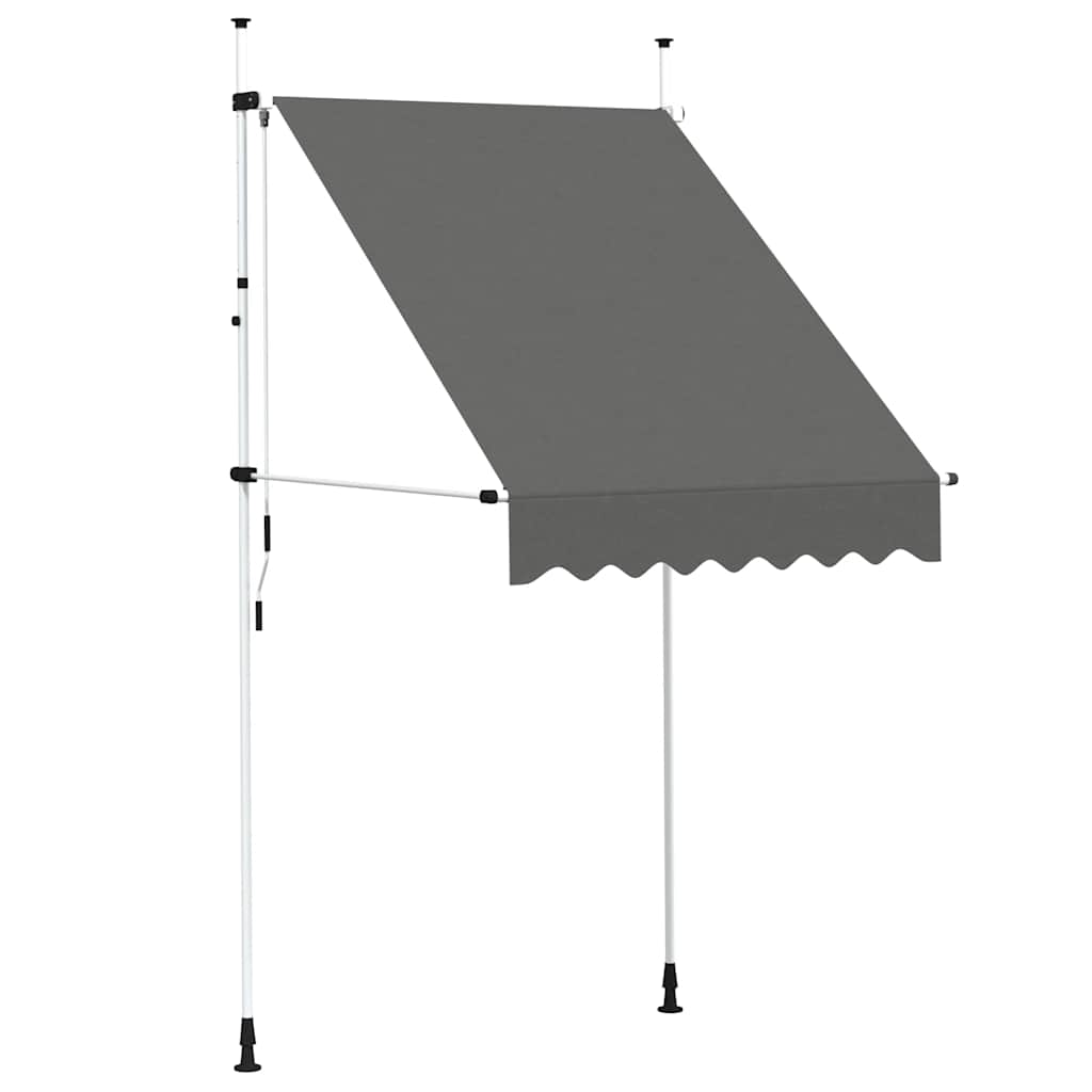 Käsitsi kokkupandav varikatus, 150 cm, antratsiit