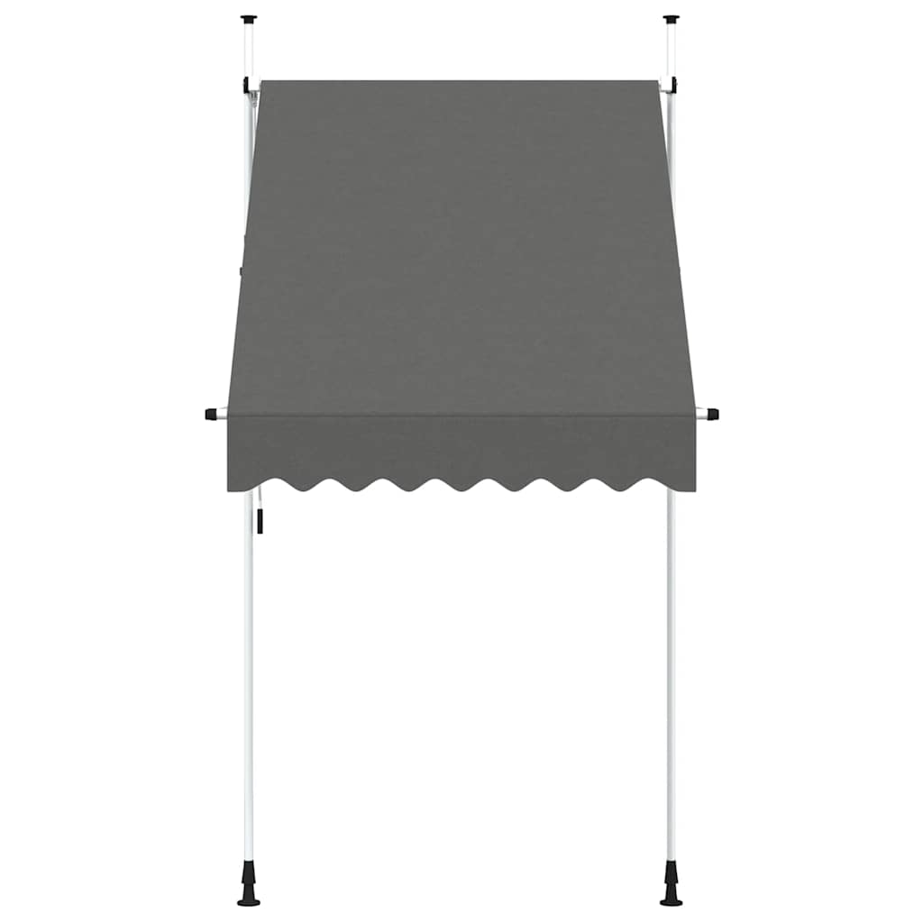 Käsitsi kokkupandav varikatus, 150 cm, antratsiit