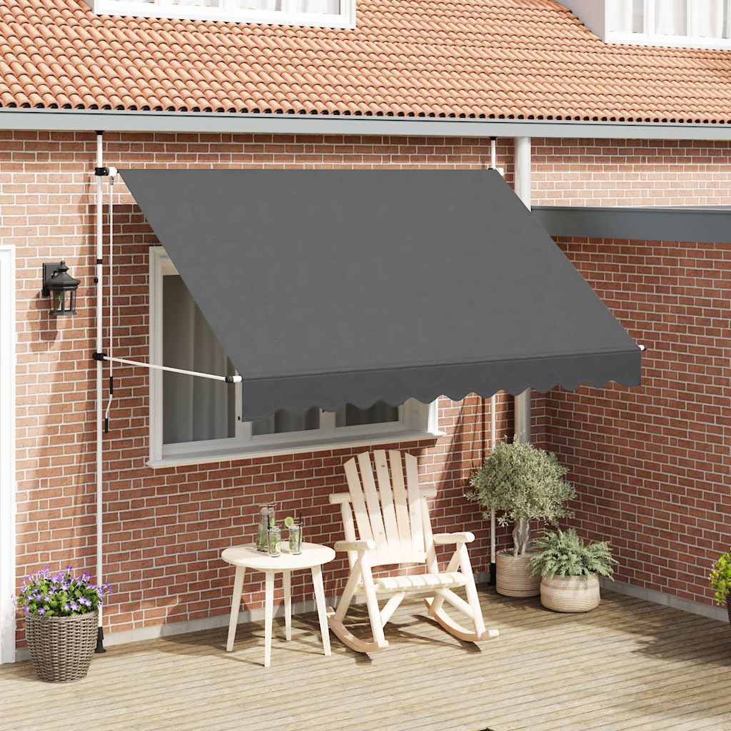 Kokkupandav varikatus, 300 cm, antratsiit