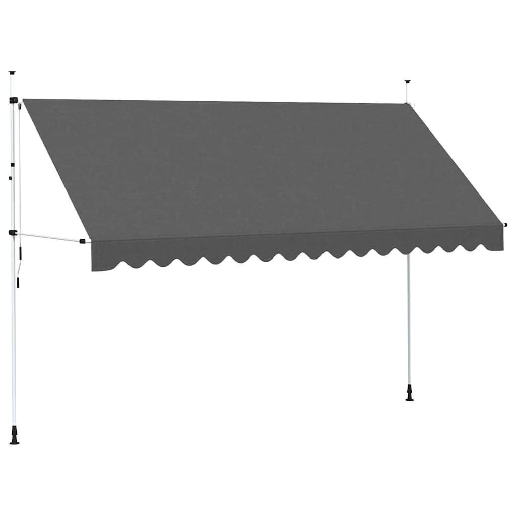 Kokkupandav varikatus, 400 cm, antratsiit
