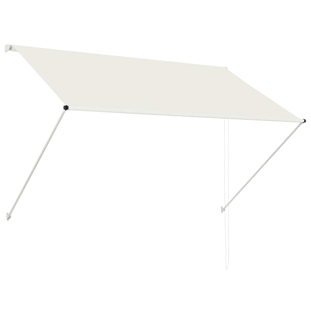 Sissetõmmatav varikatus, 200 x 150 cm, kreemjasvalge