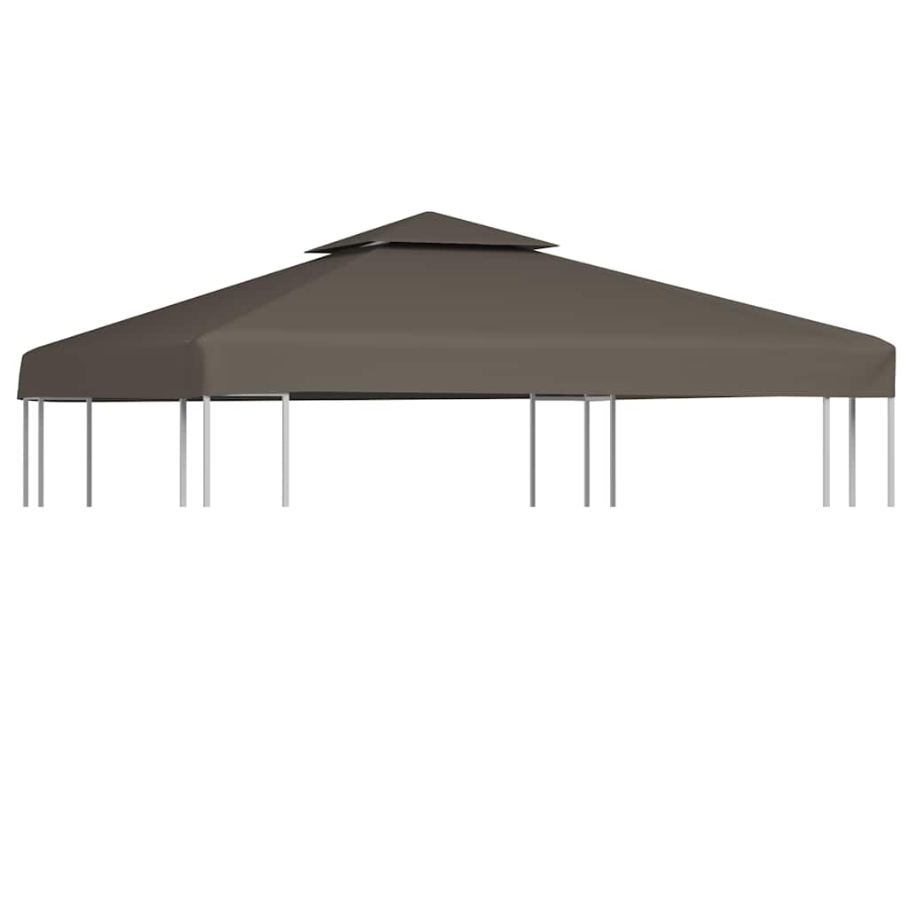 Kahekordne varjualuse katus 310 g/m² 3 x 3 m, tumehall