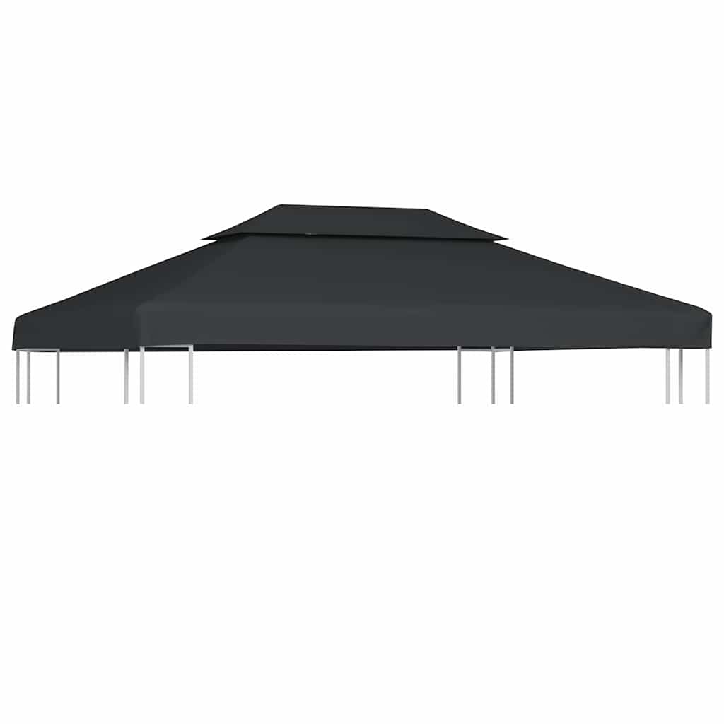 Kahekordne varjualuse katus 310 g/m² 4 x 3 m, antratsiit
