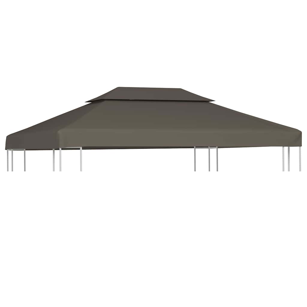 Kahekordne varjualuse katus 310 g/m² 4 x 3 m, tumehall