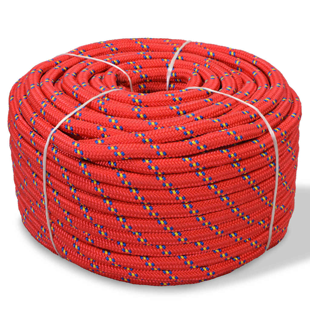 Paadiköis polüpropüleenist 10 mm, 250 m, punane