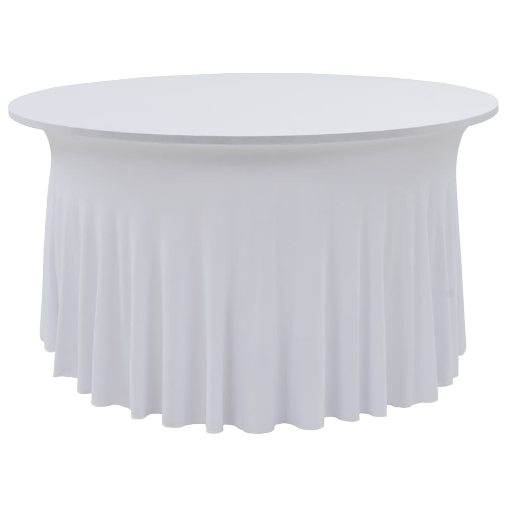 2 tk venivad lauakatted, 150 x 74 cm, valge