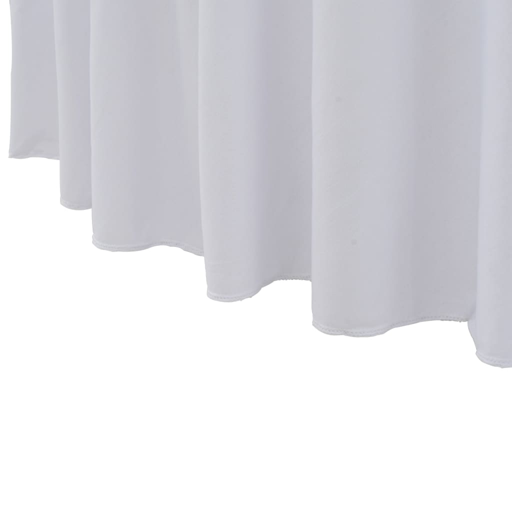 2 tk venivad lauakatted, 150 x 74 cm, valge