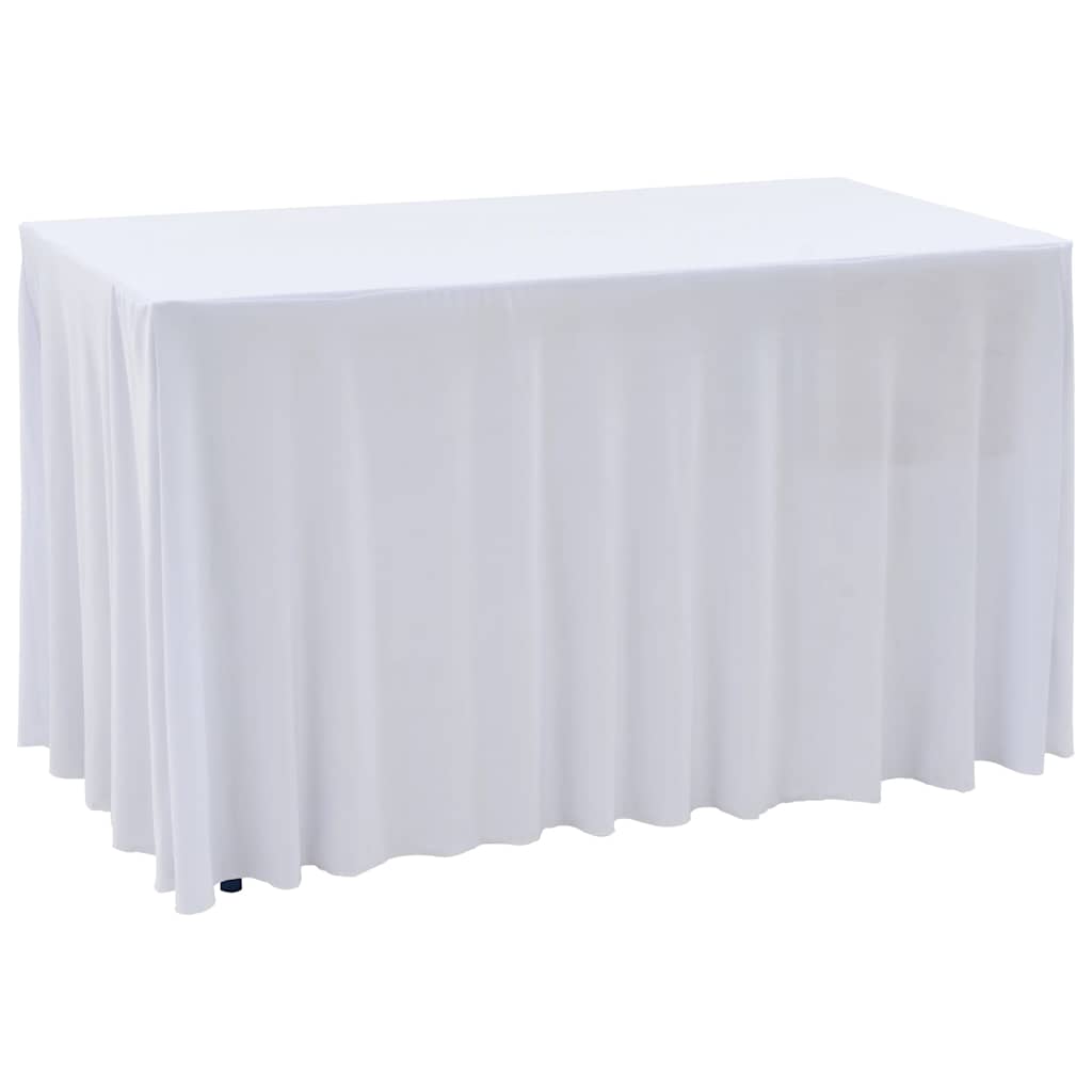 2 tk venivad lauakatted, 243 x 76 x 74 cm, valge