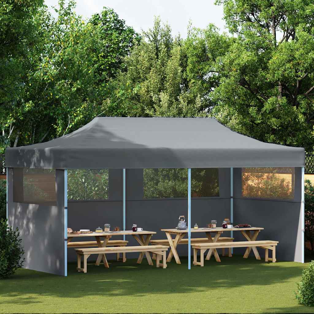Kokkupandav pop-up peotelk külgseintega, 3 x 6 m antratsiithall