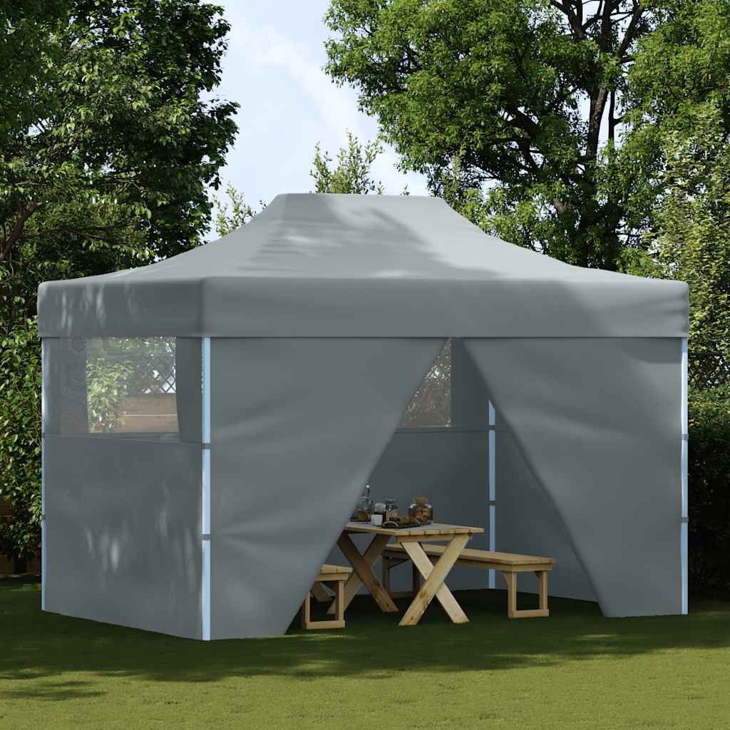 Kokkupandav pop-up telk 4 külgseinaga, 3 x 4,5 m antratsiithall