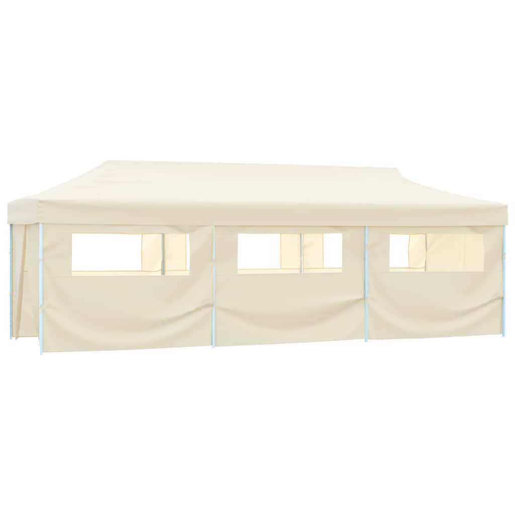 Kokkupandav pop-up peotelk 8 külgseinaga, 870x291x315 cm, kreemjas