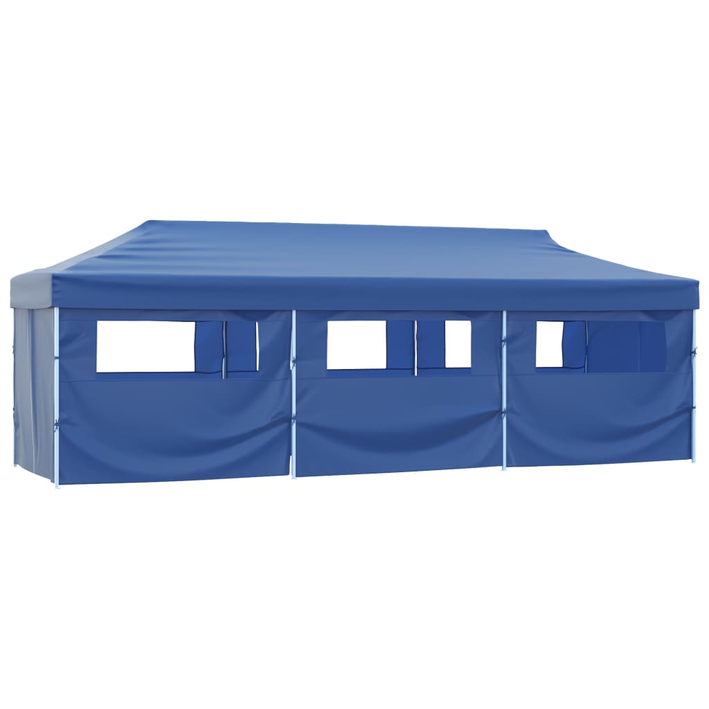 Kokkupandav pop-up peotelk 8 külgseinaga, 870x291x315 cm, sinine