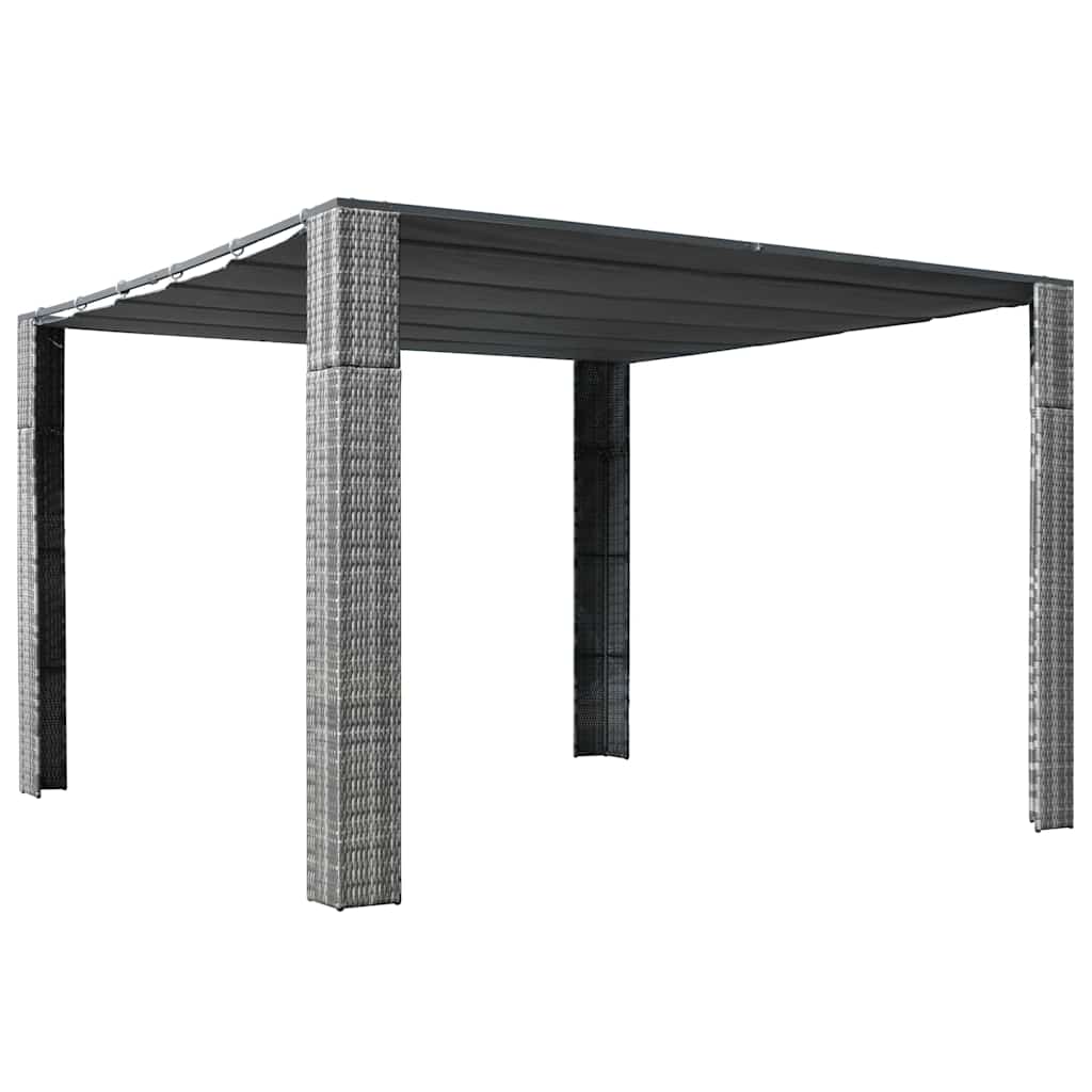 Katusega varjualune, polürotang 300x300x220 cm hall, antratsiit