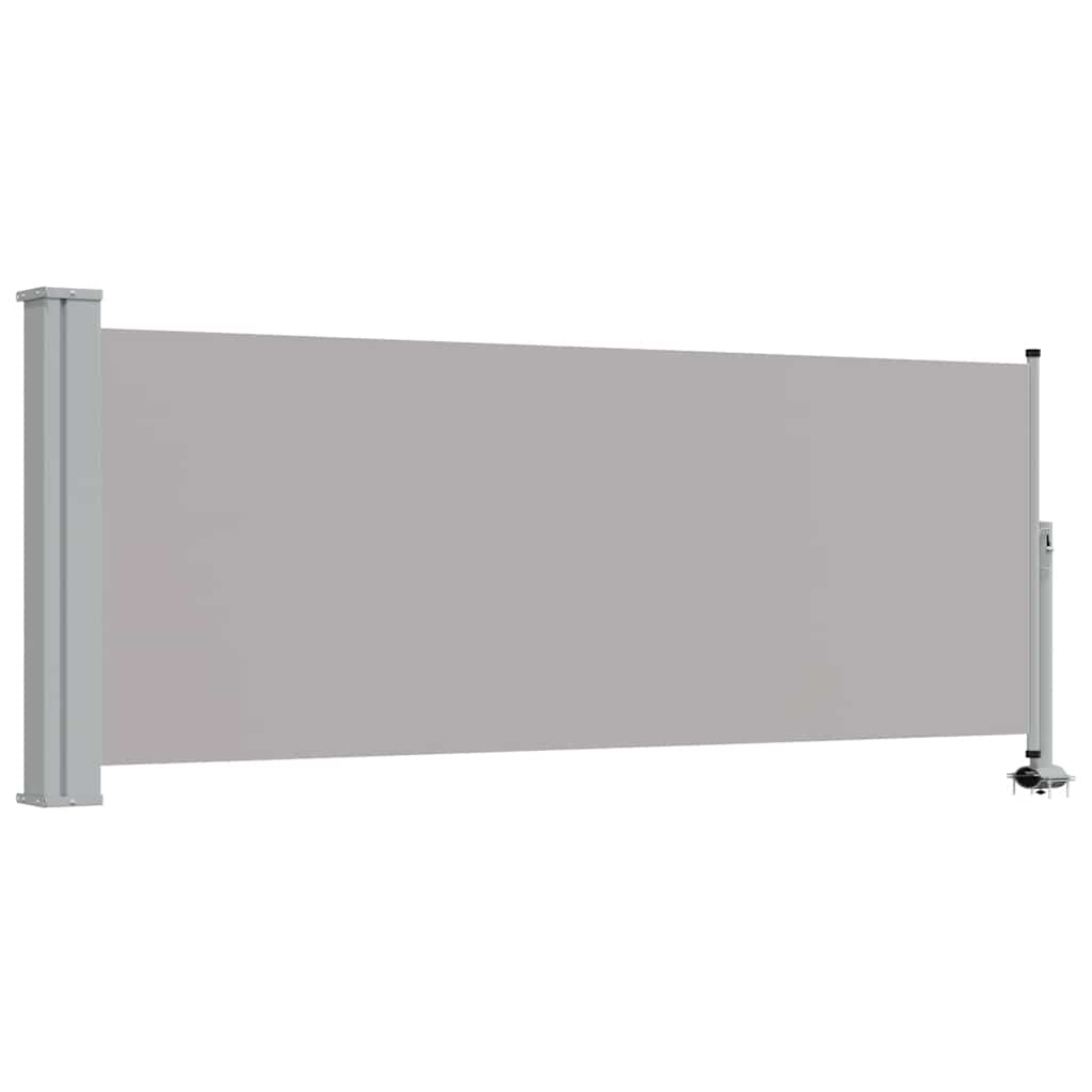 Lahtitõmmatav terrassi külgsein, 100 x 300 cm, hall