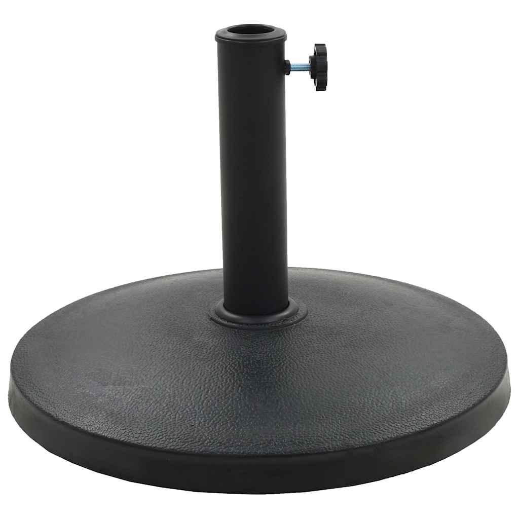 Päevavarju alus, polüvaik, 10 kg, ümmargune, must