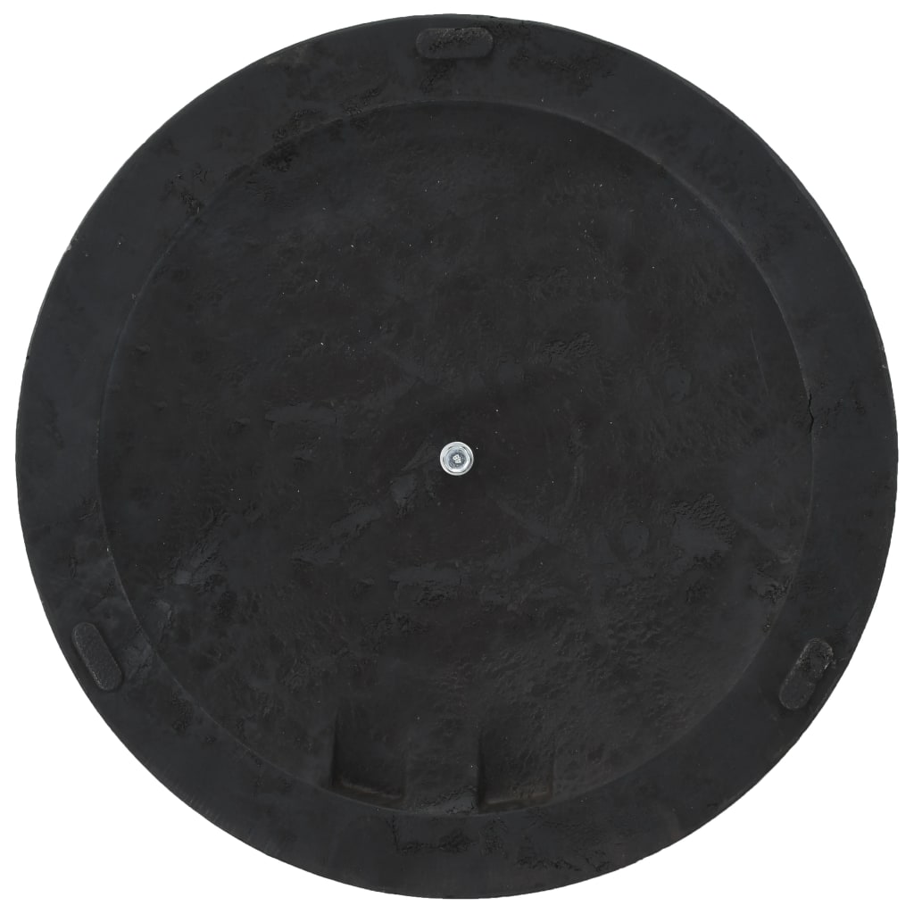 Päevavarju alus, polüvaik, 19 kg, ümmargune, must