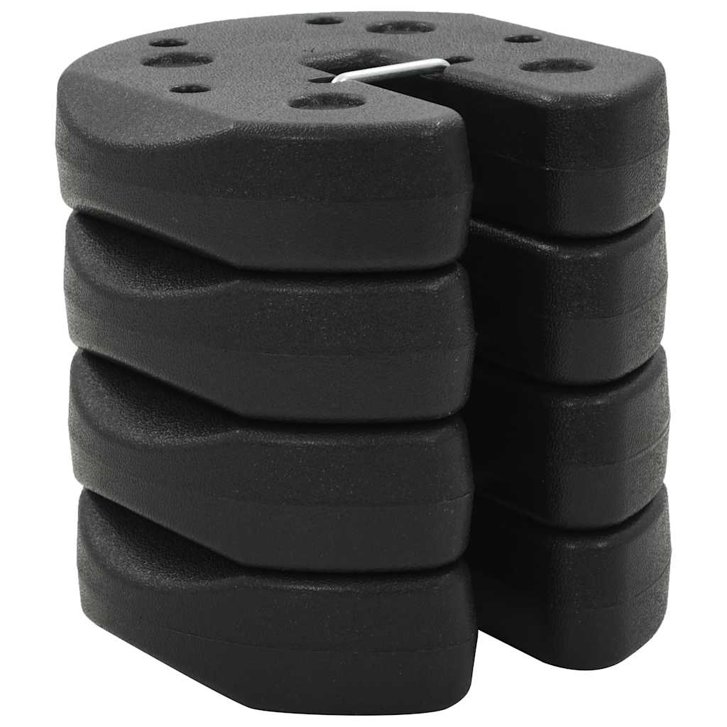 Lehtla raskuskettad 4 tk, must, 220x50 mm, betoon