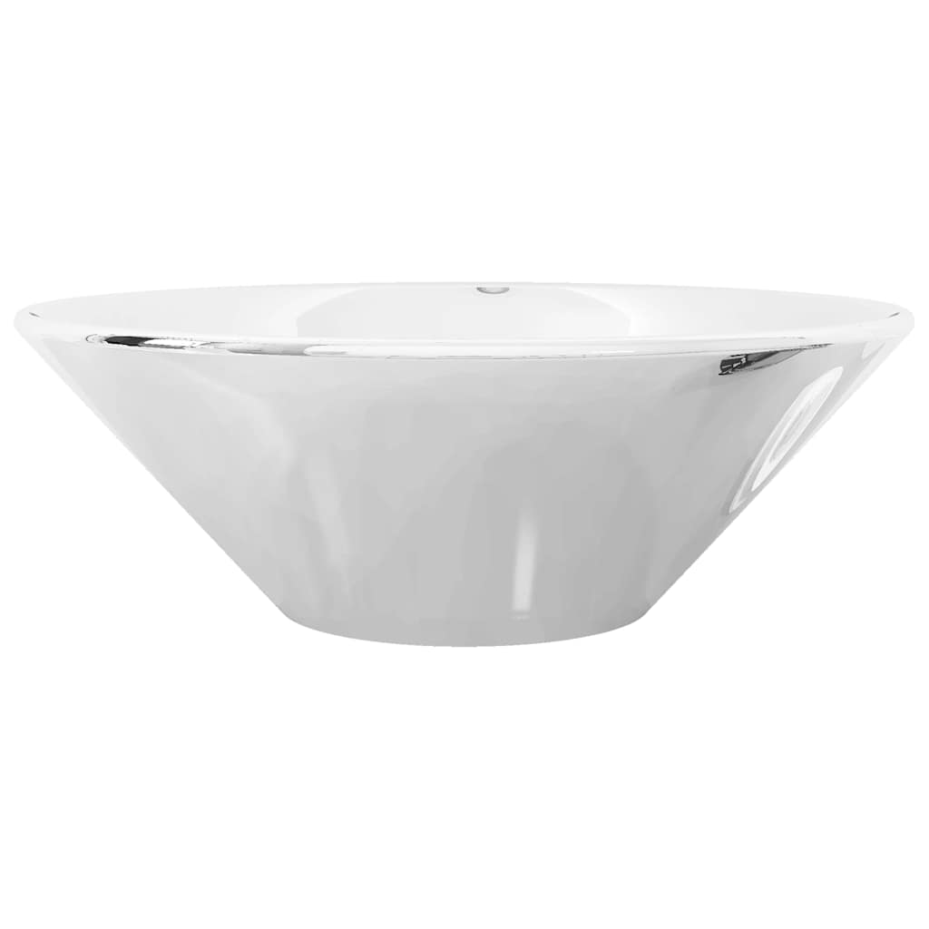 Valamu 42 x 14 cm, keraamiline, hõbedane