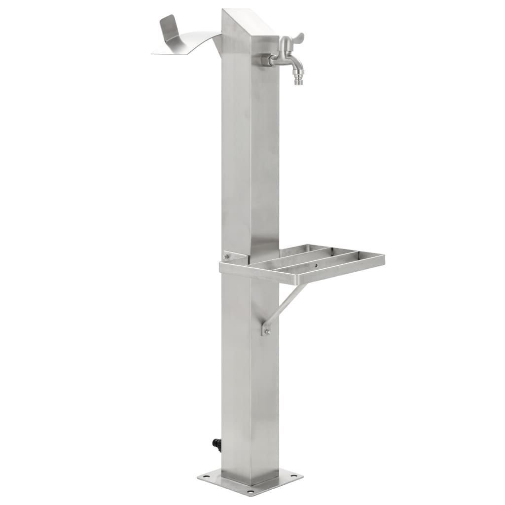 Veekraan aeda, roostevaba teras, kandiline, 95 cm