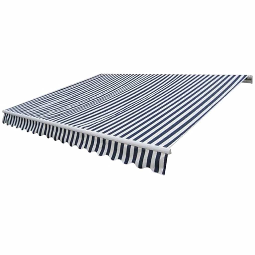 Kokkupandav käsitsi kasutatav varikatus, 300 cm, sinine/valge