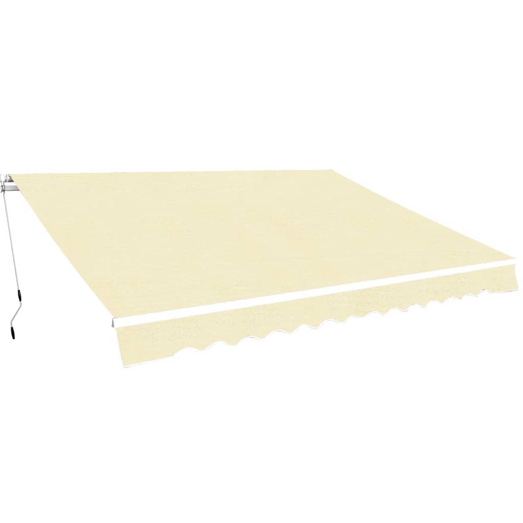 Kokkupandav varikatus, käsitsi kasutatav, 400 cm kreemjas