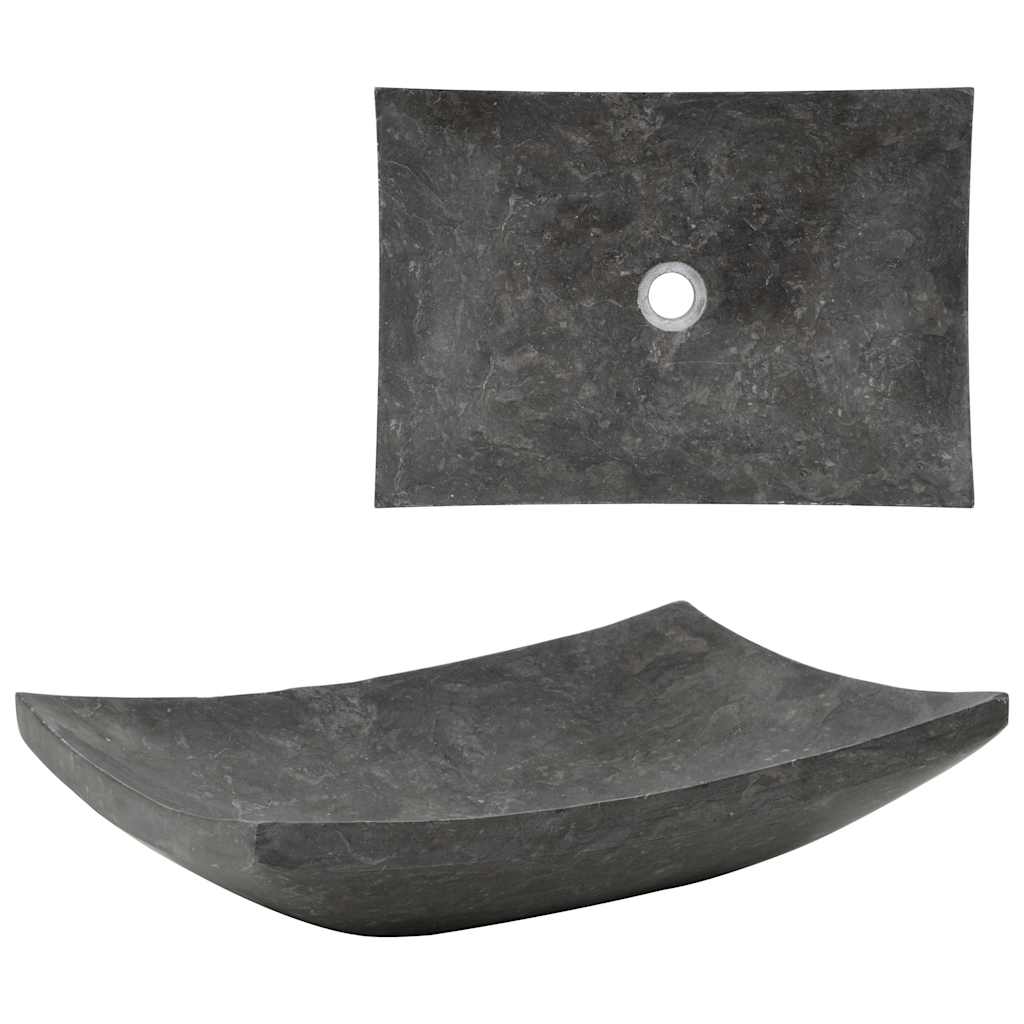 Valamu 50 x 35 x 12 cm, marmor, must