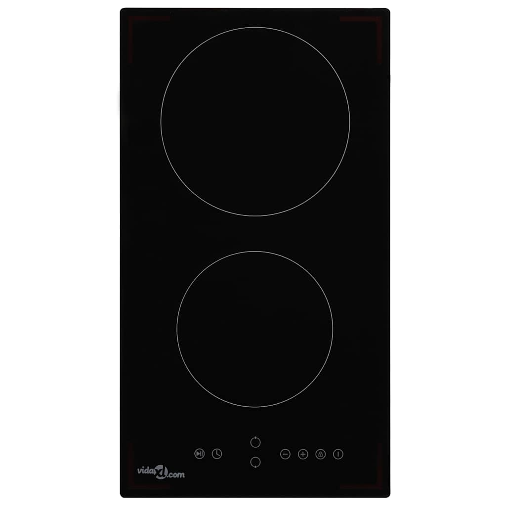 Keraamiline pliit 2 plaadiga, puutetundlik, 3000 W