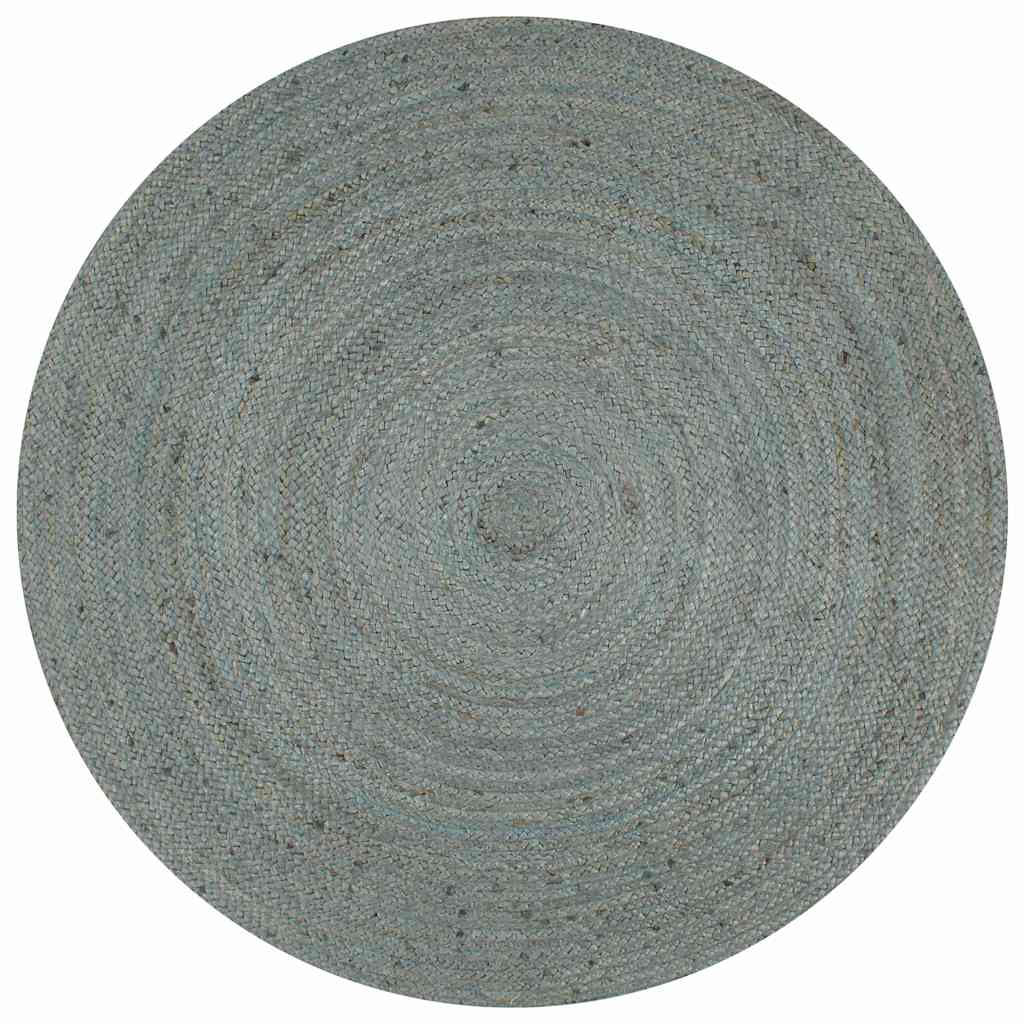 Käsitsi valmistatud džuutvaip, ümmargune, 90 cm, oliiviroheline