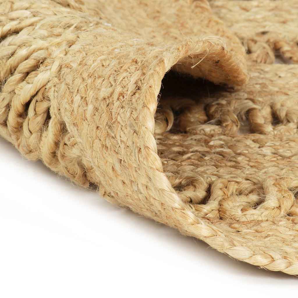 Käsitsi valmistatud vaip, punutud džuut, 90 cm