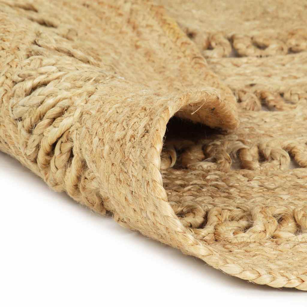 Käsitsi valmistatud vaip, punutud džuut, 120 cm