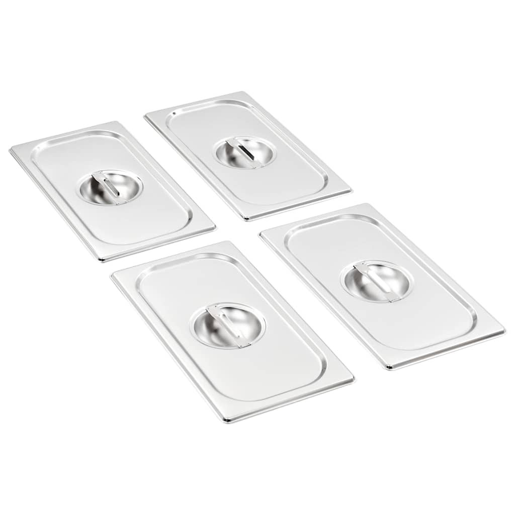 Kaaned GN 1/3 pannile, 4 tk, roostevaba teras
