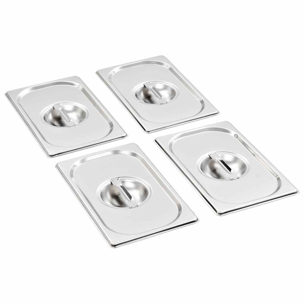 Kaaned GN 1/4 pannile, 4 tk, roostevaba teras