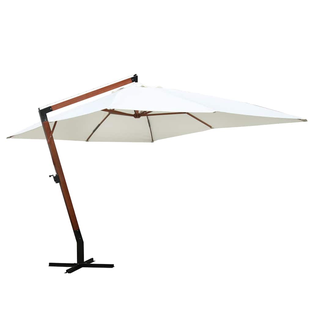 Rippuv päikesevari Melia 300 x 400 cm valge