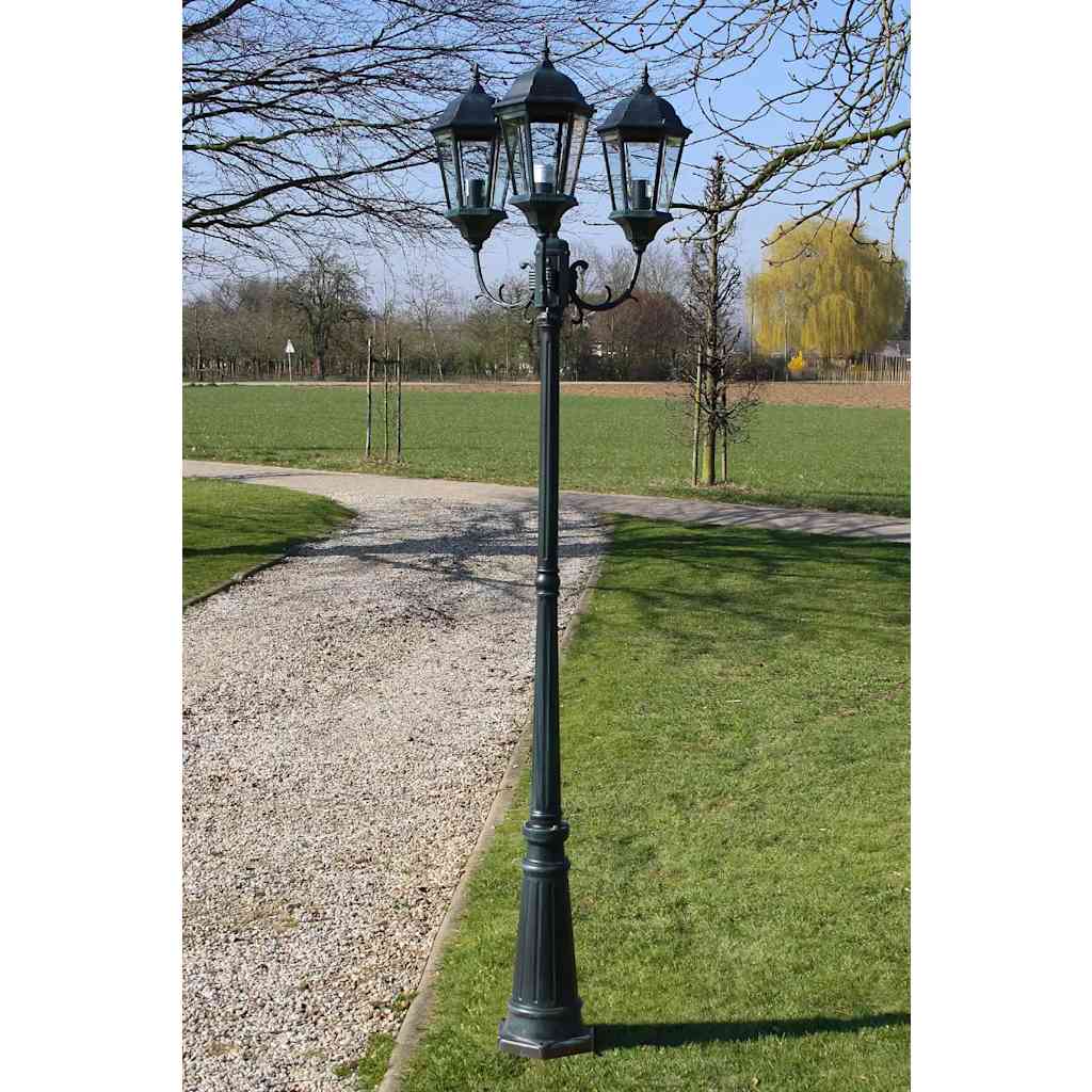 Aia lambipost 3-jalaga 230 cm tumeroheline/must
