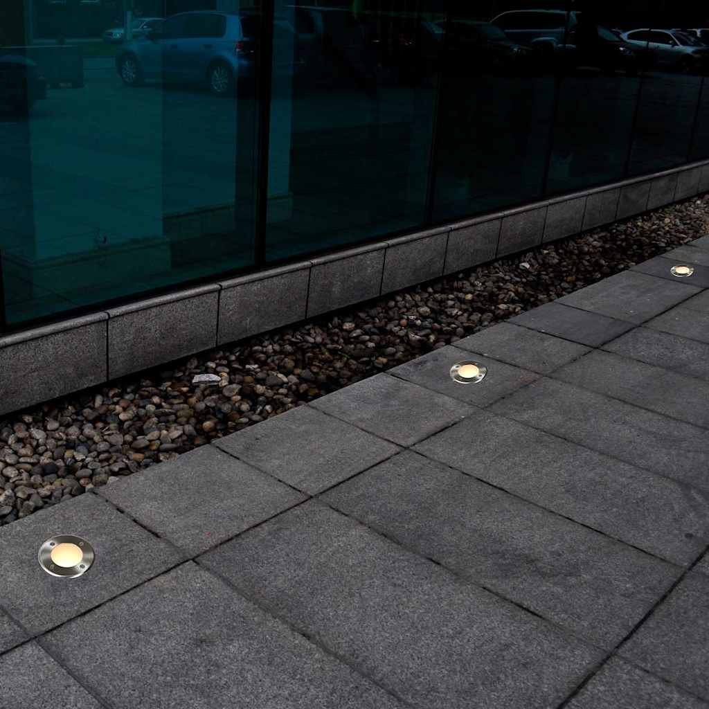 Maapinna LED-valgustid 12 tk ümmargused