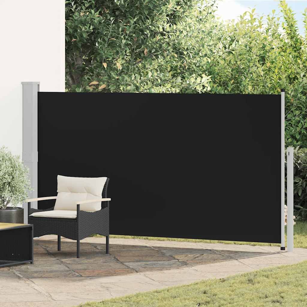 Terrassi külgsein, 160 x 300 cm, must