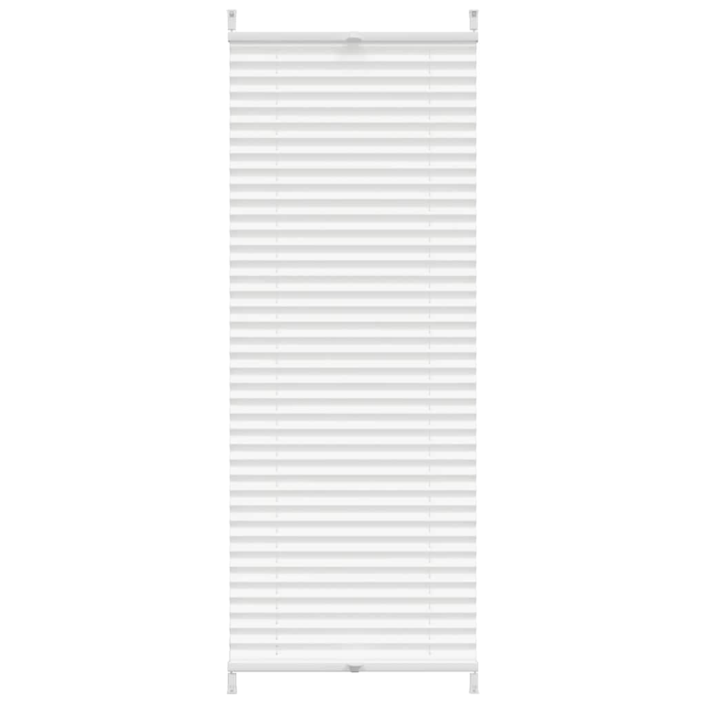 Plisseekardin 50 x 125 cm valge
