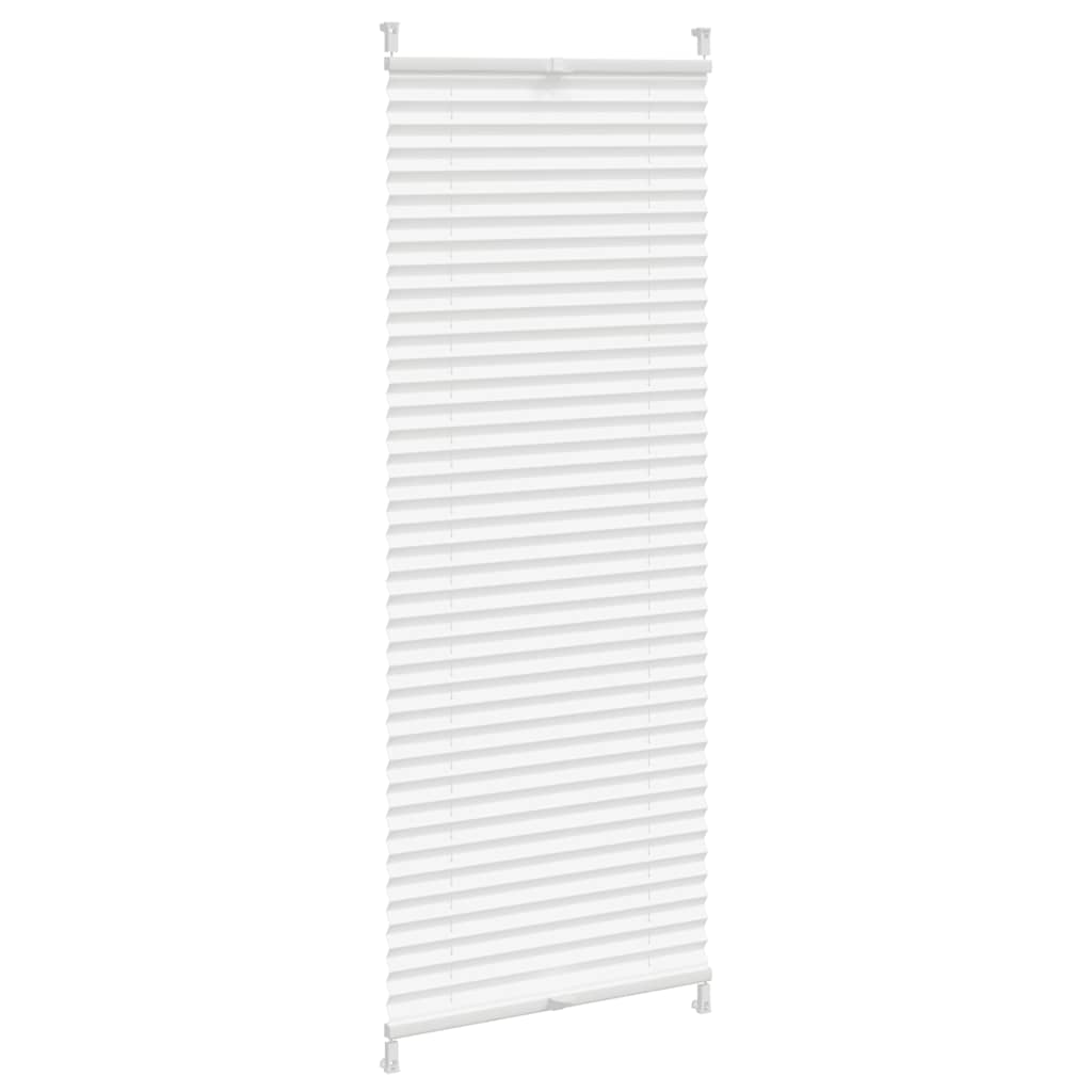 Plisseekardin 50 x 125 cm valge