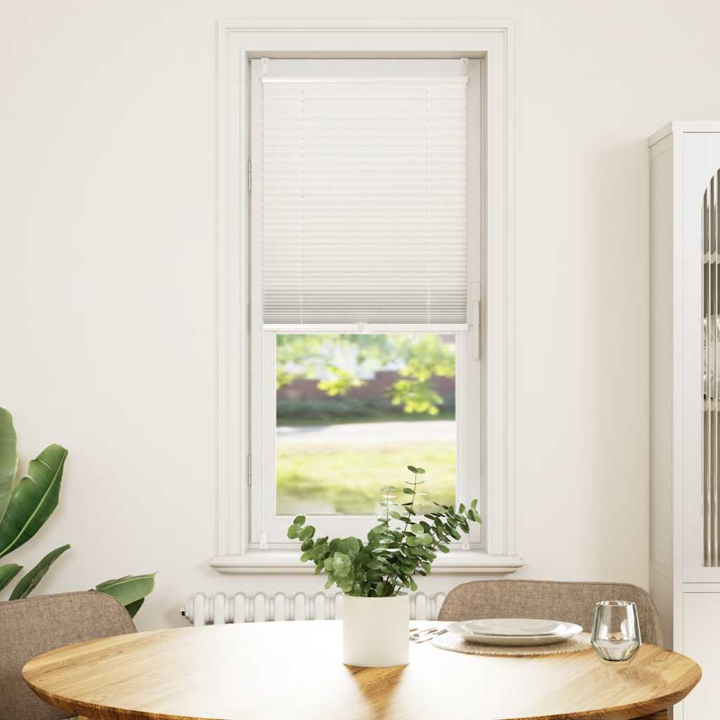 Plisseekardin 60 x 100 cm valge