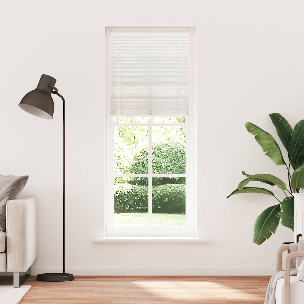 Plisseekardin 80 x 200 cm valge